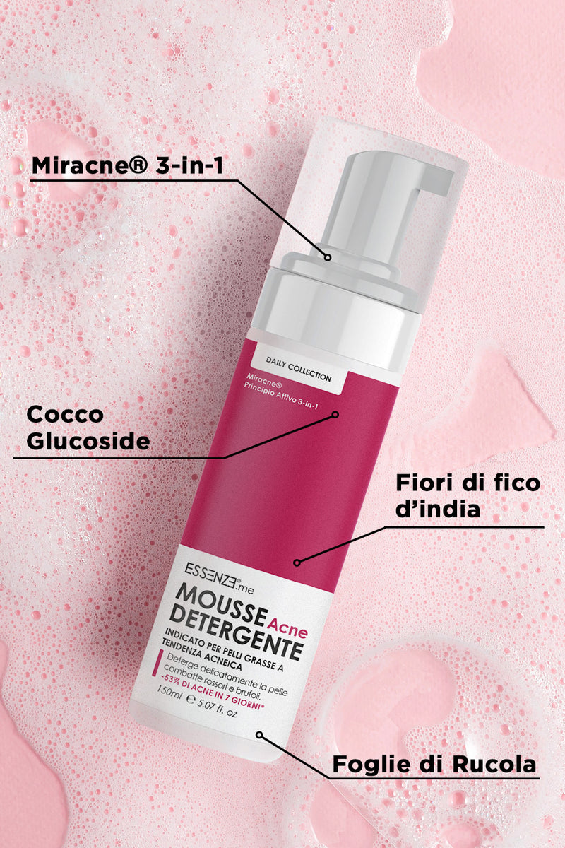 Mousse Detergente Acne con Attivo Miracne®